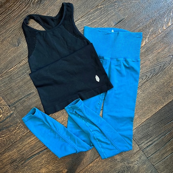 Free People Pants - 19. FP Movement Tank & Good Karma Legging Bundle - XS/S